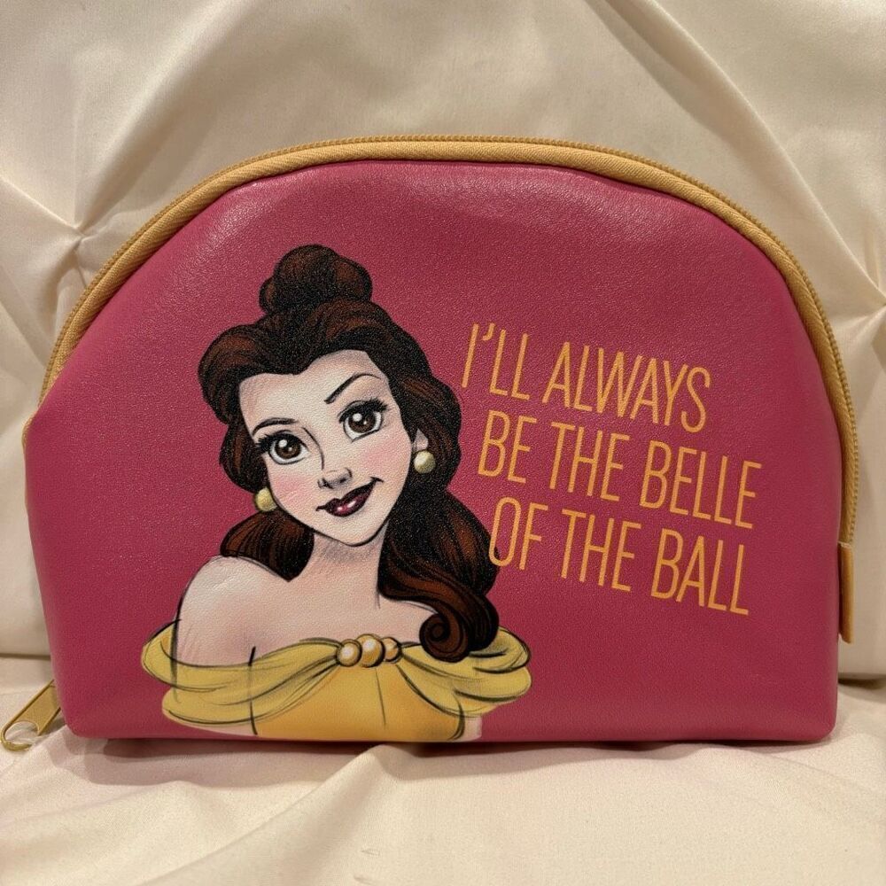 Mad Beauty Disney Princess Belle Cosmetic Bag Makeup Case Pencil NWT